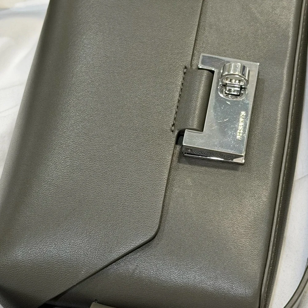 All Saints Frankie 3 in 1 Crossbody Belt Bag Silver Buckle Green NWT - Picture 10 of 17